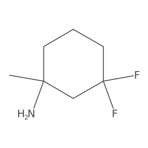 3,3-Difluoro-1-methylcyclohexan-1-amine Structure
