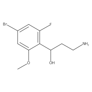 (1R)-3-amino-1-(4-bromo-2-fluoro-6-methoxyphenyl)propan-1-ol Structure