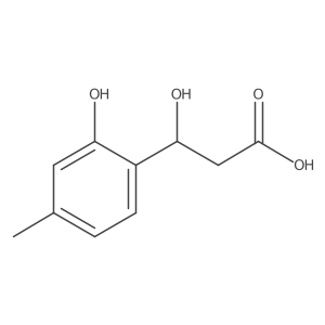 (3R)-3-hydroxy-3-(2-hydroxy-4-methylphenyl)propanoic acid结构式