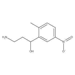 (1R)-3-amino-1-(2-methyl-5-nitrophenyl)propan-1-ol结构式