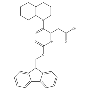 rac-4-[(4aR,8aR)-decahydroquinolin-1-yl]-3-({[(9H-fluoren-9-yl)methoxy]carbonyl}amino)-4-oxobutanoic acid结构式