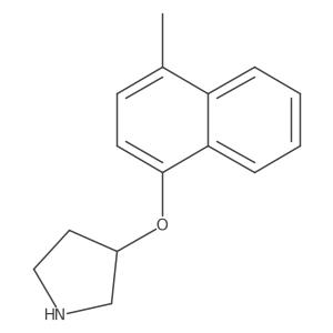 3-[(4-Methylnaphthalen-1-yl)oxy]pyrrolidine Structure