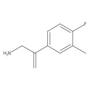 2-(4-Fluoro-3-methylphenyl)prop-2-en-1-amine Structure