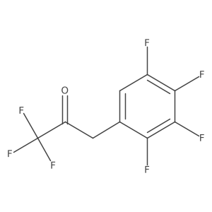 1,1,1-Trifluoro-3-(2,3,4,5-tetrafluorophenyl)propan-2-one结构式