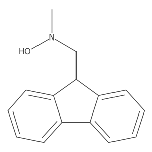 N-[(9H-fluoren-9-yl)methyl]-N-methylhydroxylamine Structure