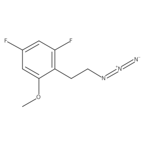 2-(2-Azidoethyl)-1,5-difluoro-3-methoxybenzene结构式