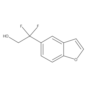 2-(1-Benzofuran-5-yl)-2,2-difluoroethan-1-ol Structure
