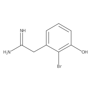2-(2-Bromo-3-hydroxyphenyl)ethanimidamide Structure