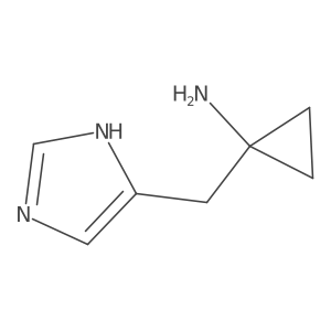 1-[(1H-imidazol-5-yl)methyl]cyclopropan-1-amine结构式