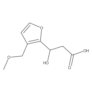 3-Hydroxy-3-[3-(methoxymethyl)furan-2-yl]propanoic acid结构式