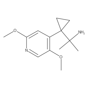 2-[1-(2,5-Dimethoxypyridin-4-yl)cyclopropyl]propan-2-amine结构式