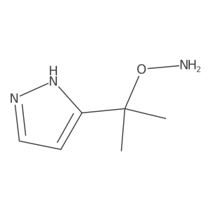 O-[2-(1H-pyrazol-3-yl)propan-2-yl]hydroxylamine Structure