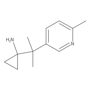 1-[2-(6-Methylpyridin-3-yl)propan-2-yl]cyclopropan-1-amine结构式