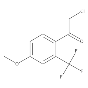 2-Chloro-1-[4-methoxy-2-(trifluoromethyl)phenyl]ethan-1-one结构式