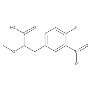 3-(4-Fluoro-3-nitrophenyl)-2-methoxypropanoic acid Structure