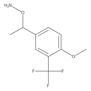 O-{1-[4-methoxy-3-(trifluoromethyl)phenyl]ethyl}hydroxylamine Structure