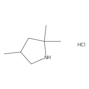 (4R)-2,2,4-trimethylpyrrolidine hydrochloride结构式
