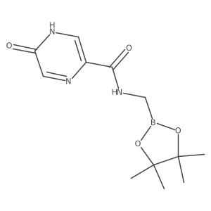 5-Oxo-N-((4,4,5,5-tetramethyl-1,3,2-dioxaborolan-2-yl)methyl)-4,5-dihydropyrazine-2-carboxamide Structure
