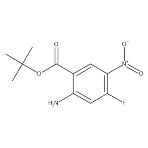 Tert-butyl 2-amino-4-fluoro-5-nitrobenzoate结构式