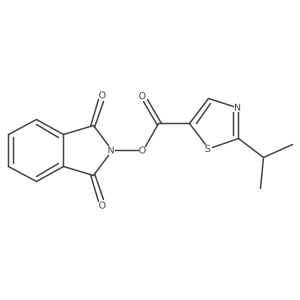 1,3-dioxo-2,3-dihydro-1H-isoindol-2-yl 2-(propan-2-yl)-1,3-thiazole-5-carboxylate结构式