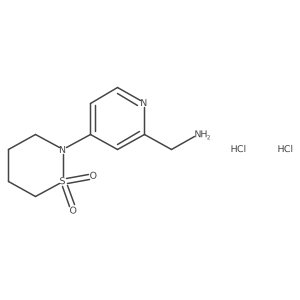 [4-(1,1-Dioxothiazinan-2-yl)pyridin-2-yl]methanamine;dihydrochloride结构式