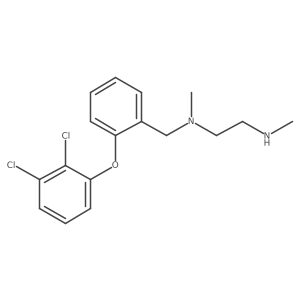 N'-[[2-(2,3-dichlorophenoxy)phenyl]methyl]-N,N'-dimethylethane-1,2-diamine结构式