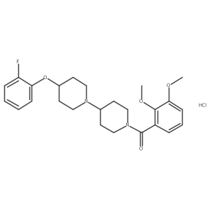 1'-(2,3-Dimethoxybenzoyl)-4-(2-fluorophenoxy)-1,4'-bipiperidine hydrochloride结构式
