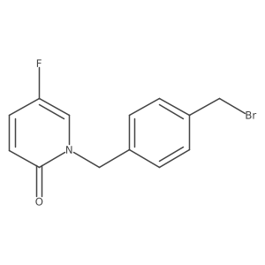 1-[[4-(Bromomethyl)phenyl]methyl]-5-fluoro-2(1H)-pyridinone结构式