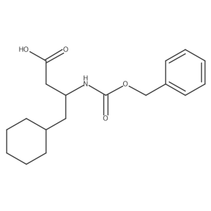 (3R)-3-{[(benzyloxy)carbonyl]amino}-4-cyclohexylbutanoic acid结构式