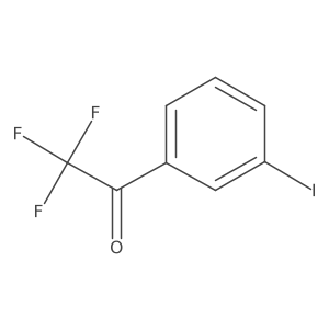 2,2,2-Trifluoro-1-(3-iodophenyl)ethan-1-one结构式