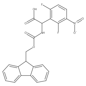 2-(2,6-difluoro-3-nitrophenyl)-2-({[(9H-fluoren-9-yl)methoxy]carbonyl}amino)acetic acid Structure