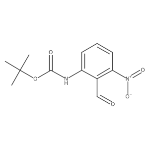 tert-butyl N-(2-formyl-3-nitrophenyl)carbamate Structure
