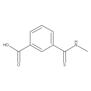 3-[(Methylamino)thioxomethyl]benzoic acid结构式