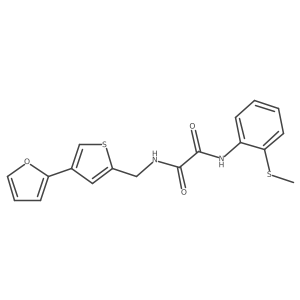 N-{[4-(furan-2-yl)thiophen-2-yl]methyl}-N'-[2-(methylsulfanyl)phenyl]ethanediamide结构式