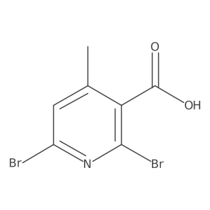 2,6-Dibromo-4-methylnicotinic acid结构式