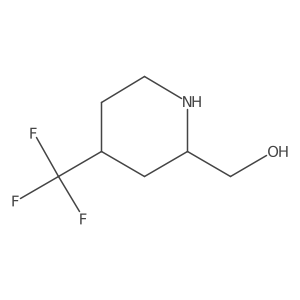 trans-(4-Trifluoromethyl-piperidin-2-yl)-methanol结构式