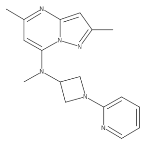 N-{2,5-dimethylpyrazolo[1,5-a]pyrimidin-7-yl}-N-methyl-1-(pyridin-2-yl)azetidin-3-amine Structure