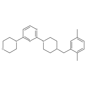 4-(2-{4-[(2,5-Dimethylphenyl)methyl]piperazin-1-yl}pyrimidin-4-yl)morpholine结构式