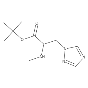 tert-butyl 2-(methylamino)-3-(1H-1,2,4-triazol-1-yl)propanoate Structure