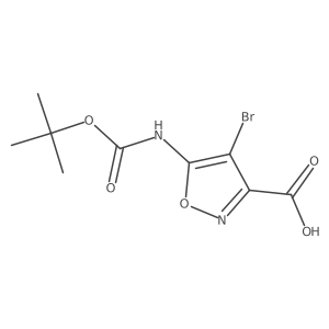 4-Bromo-5-{[(tert-butoxy)carbonyl]amino}-1,2-oxazole-3-carboxylic acid Structure