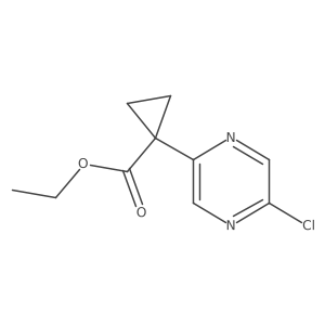 Ethyl 1-(5-chloropyrazin-2-YL)cyclopropane-1-carboxylate Structure