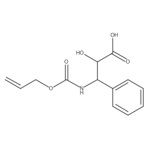 (2R,3S)-2-hydroxy-3-phenyl-3-{[(prop-2-en-1-yloxy)carbonyl]amino}propanoic acid结构式