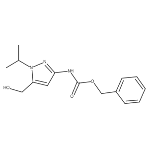 benzyl N-[5-(hydroxymethyl)-1-(propan-2-yl)-1H-pyrazol-3-yl]carbamate结构式
