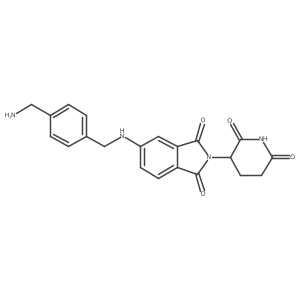 5-({[4-(aminomethyl)phenyl]methyl}amino)-2-(2,6-dioxopiperidin-3-yl)-2,3-dihydro-1H-isoindole-1,3-dione结构式