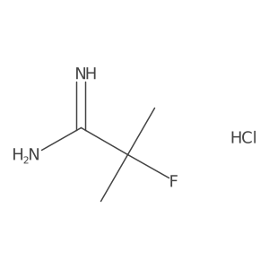 2-Fluoro-2-methylpropanimidamidehydrochloride结构式