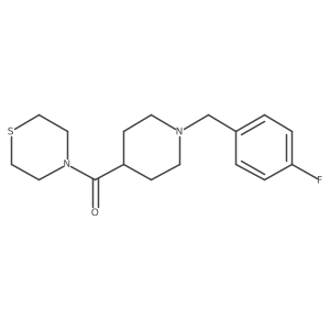 4-{1-[(4-Fluorophenyl)methyl]piperidine-4-carbonyl}thiomorpholine结构式
