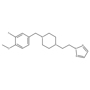 1-[(3-fluoro-4-methoxyphenyl)methyl]-4-[2-(2H-1,2,3-triazol-2-yl)ethyl]piperazine结构式