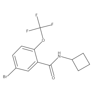 5-Bromo-N-cyclobutyl-2-(trifluoromethoxy)benzamide Structure