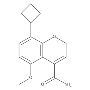 2H-1-Benzopyran-4-carboxamide, 8-cyclobutyl-5-methoxy-结构式