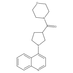 4-[3-(Morpholine-4-carbonyl)pyrrolidin-1-yl]quinoline Structure